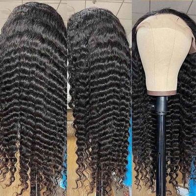ODM 300g Deep Wave วิกผมลูกไม้ด้านหน้ามนุษย์